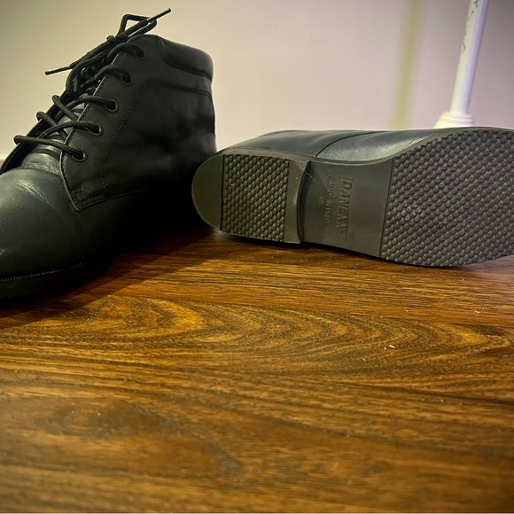 1980s Vintage Blue Leather Granny Pixies Ankle Boots Danexx- Size 7 - Picture 6 of 6